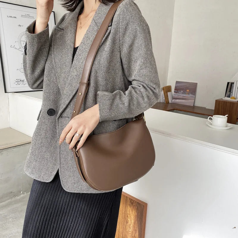 Vintage Square Shoulder Crossbody Bags for Women High Pu Leather Handbag