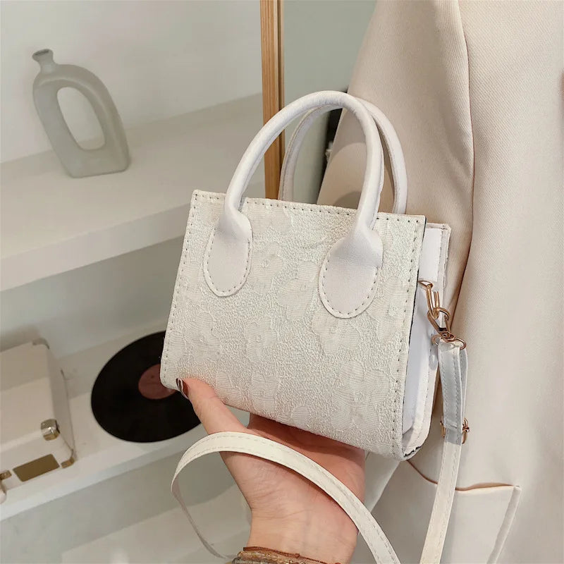 Women's Western Style Crossbody Bag Autumn Small Square