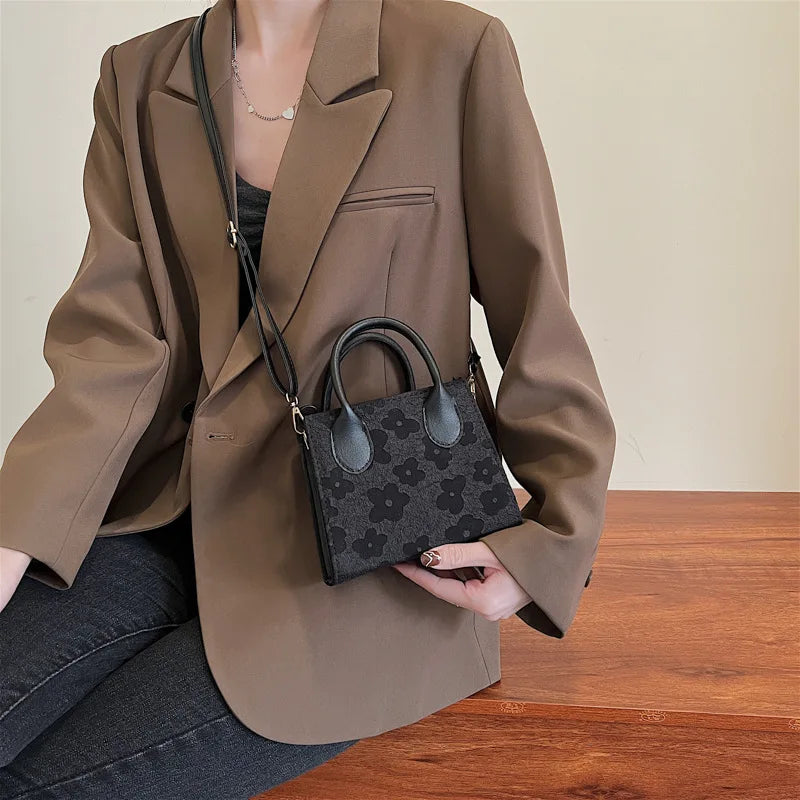 Women's Western Style Crossbody Bag Autumn Small Square