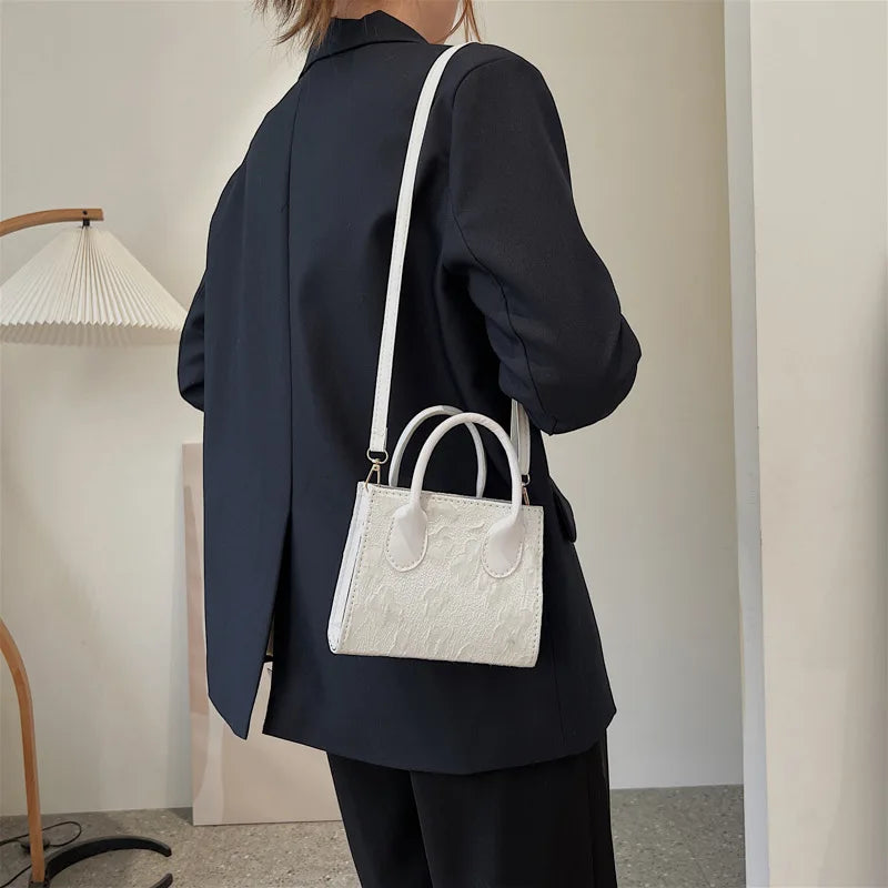 Women's Western Style Crossbody Bag Autumn Small Square