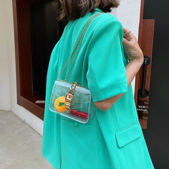 Summer Flow Transparent Jelly Crossbody Bag for Women