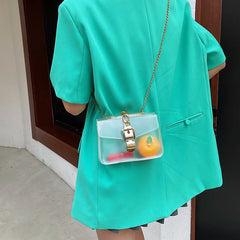 Summer Flow Transparent Jelly Crossbody Bag for Women