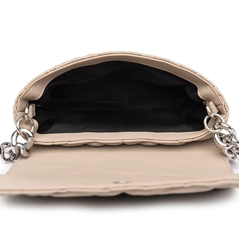Thick Chain Shoulder Purses Handbag Women Clutch Bag Clear Crossbody Bags
