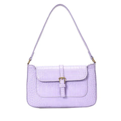 Crocodile Pattern Shoulder Bag Small Square Bag Pure Portable Small Bag