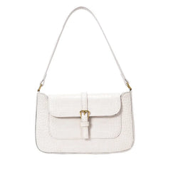 Crocodile Pattern Shoulder Bag Small Square Bag Pure Portable Small Bag