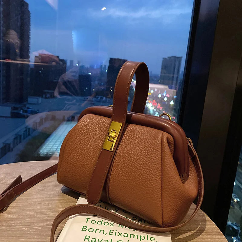 Women Leather Handbags Retro Crossbody Bags Female Shopping Totes