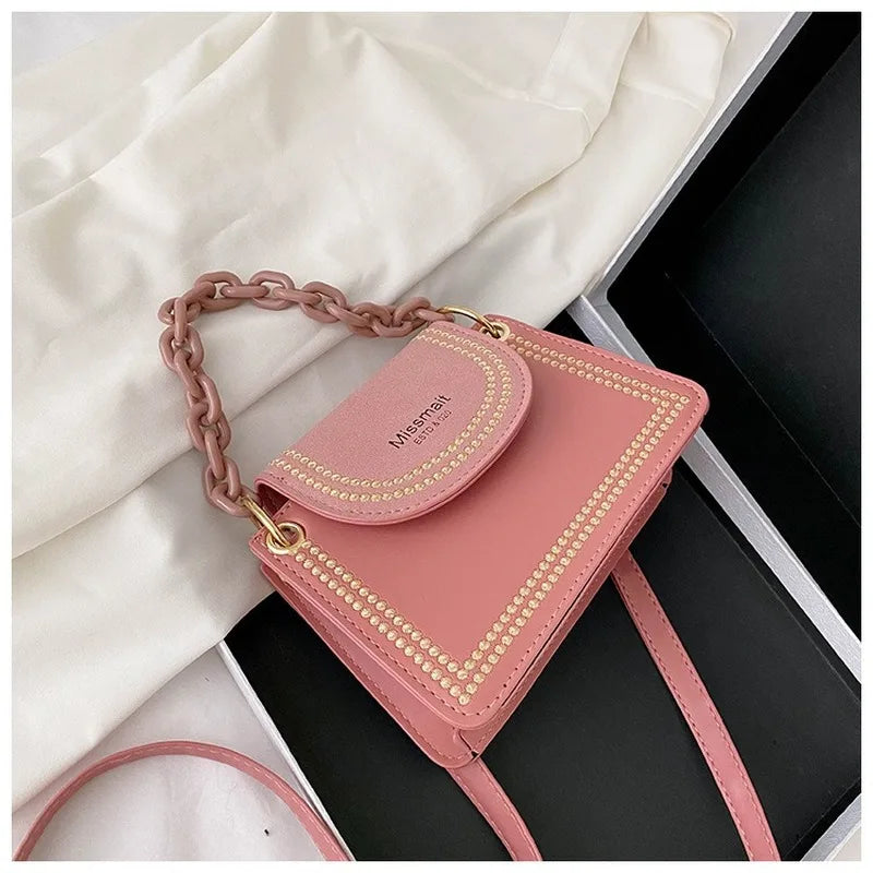 Women's All-match Ins Messenger Bag Portable Small Square Bag