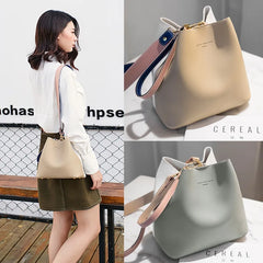 Large Capacity Women's Bucket Bag Single Shoulder Messenger Bag