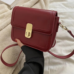 Women's PU Leather Shoulder Bag Messenger Bag Small Square Crossbody Bag