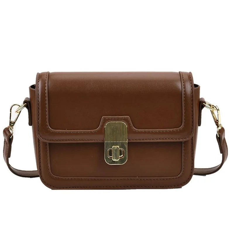 Women's PU Leather Shoulder Bag Messenger Bag Small Square Crossbody Bag