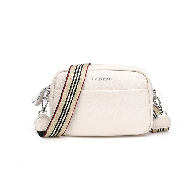 Women's Cowhide Crossbody Bag Soft Leather Shoulder Messenger Bag