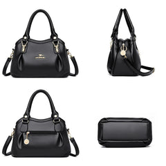 High Leather 3-Layer Ladies Tote Bags Women Shoulder Crossbody B