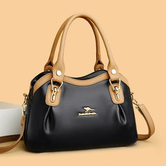 High Leather 3-Layer Ladies Tote Bags Women Shoulder Crossbody B