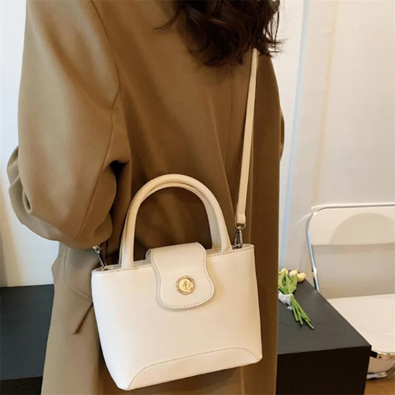 Women's Leather Messenger Bag Shoulder Handbag Totes Crossbody Shopping Bag
