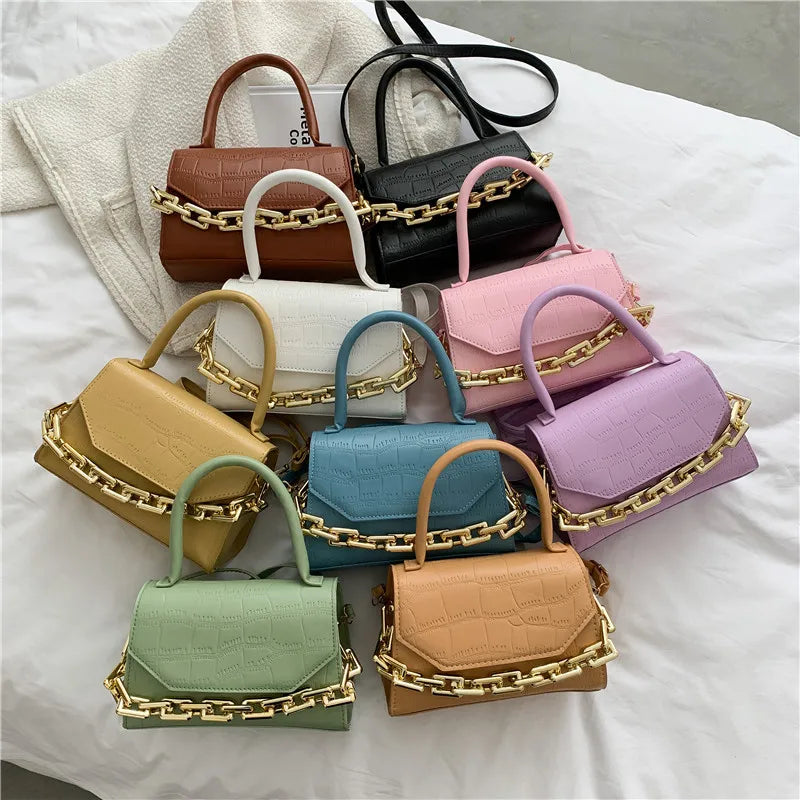 Retro Chain Shoulder Messenger Crossbody Bag Handbag Clutch