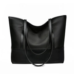 Women's Oxford Shoulder Tote Bag Large Capacity Mom Shopping Contrast Bag