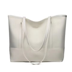 Women's Oxford Shoulder Tote Bag Large Capacity Mom Shopping Contrast Bag