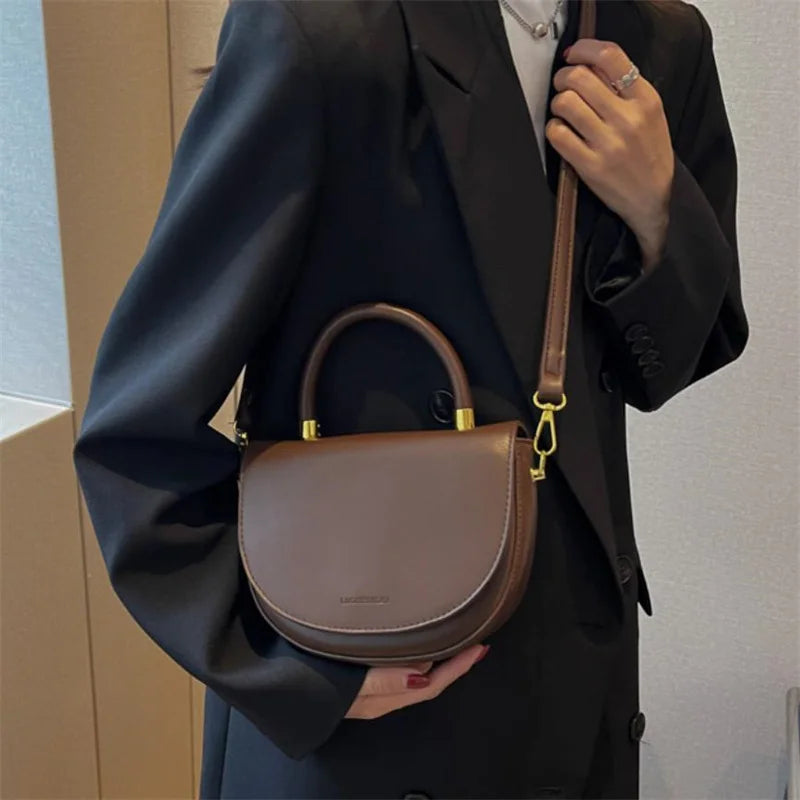 PU Leather Shoulder Bag Crossbody Messenger Tote Handbag
