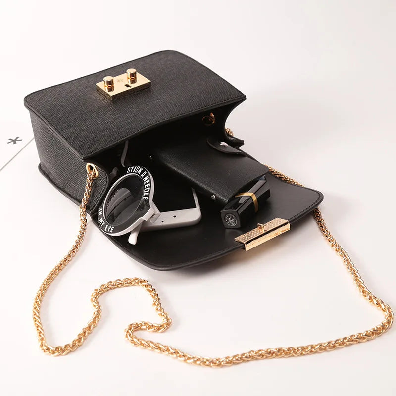 Chain Small Square Bag European American Style Shoulder Bag Mini Handbag
