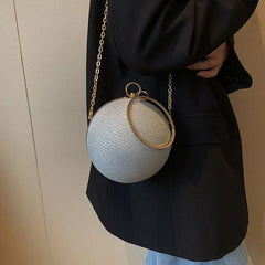Women's Evening Party Shoulder Bag Crossbody High Chain Handbag Ball Bag