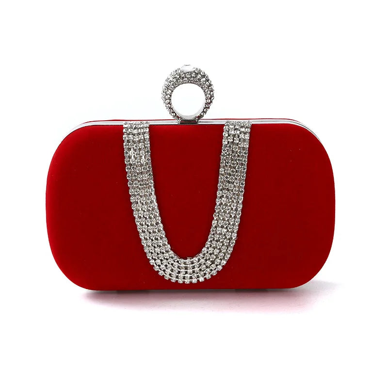 Women's Diamond Rhinestone Handbag Evening Party Clutch