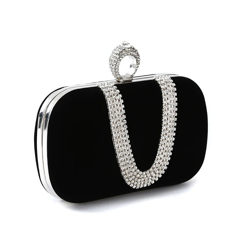 Women's Diamond Rhinestone Handbag Evening Party Clutch