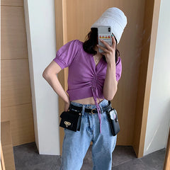 Women's Leather Waist Bag Tactical Fanny Pack Crossbody Chest Bag