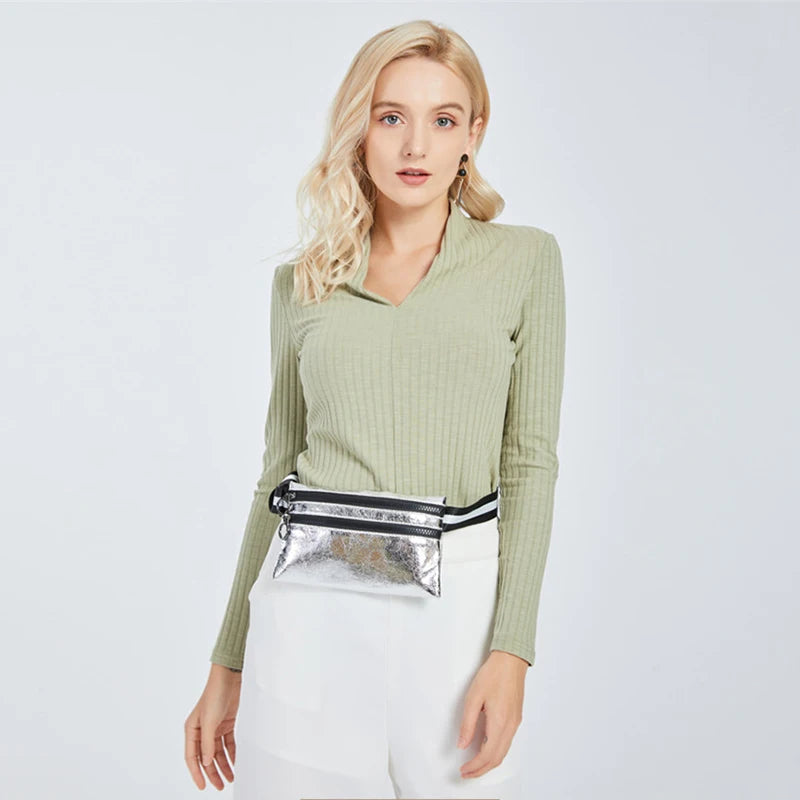 Women's Belt Bags Waist Packs Bum Bag Shoulder Chest Pack Waterproof