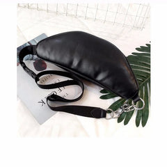 Women's Belt Waist Bag Women Waist Pack Cell Phone Mini Solid Pu Leather Handbag