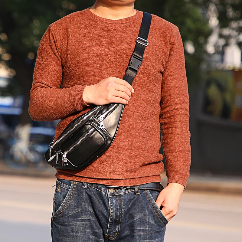 Women's Belt Waist Bag Women Waist Pack Cell Phone Mini Solid Pu Leather Handbag