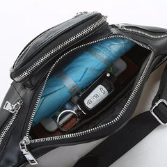 Women's Belt Waist Bag Women Waist Pack Cell Phone Mini Solid Pu Leather Handbag