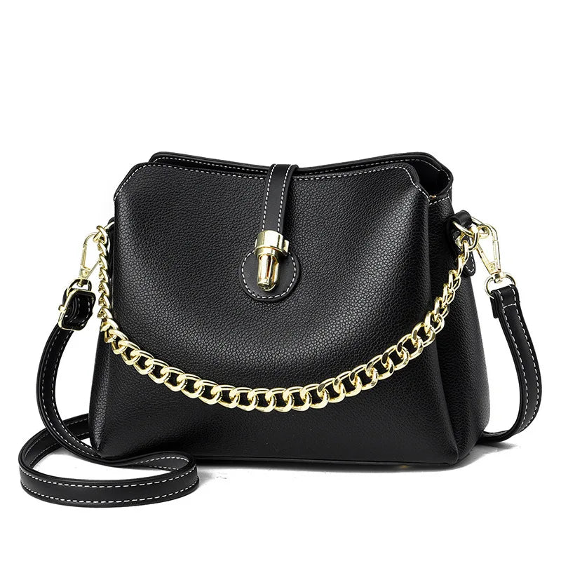 Women's Bucket Bag Shoulder Messenger Bag Retro Handbag