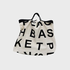 Women's Canvas Casual Tote Shoulder Bag Stylish Waterproof Shopping Cloth Bags