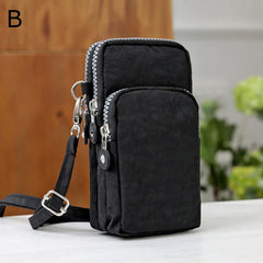 Women's Canvas Crossbody Bag Phone Zero Purse Sports Arm Bag