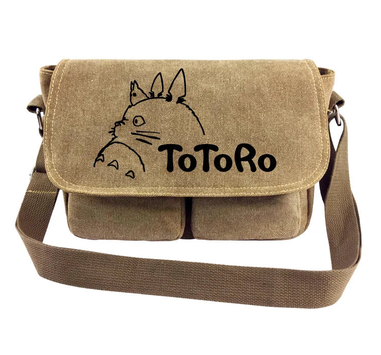 Women's Canvas Handbag My Neighbor Totoro Cartoon Schoolbag