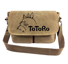 Women's Canvas Handbag My Neighbor Totoro Cartoon Schoolbag