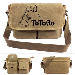 Women's Canvas Handbag My Neighbor Totoro Cartoon Schoolbag