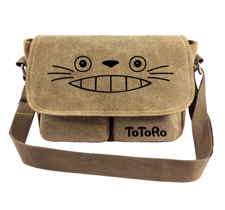 Women's Canvas Handbag My Neighbor Totoro Cartoon Schoolbag