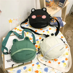Women's Canvas Frog Handbag, Student Style