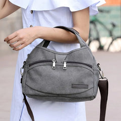 Women's Canvas Handbags Shoulder Bags Crossbody Totes Vintage Multi-pocket