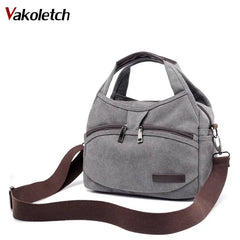 Women's Canvas Handbags Shoulder Bags Crossbody Totes Vintage Multi-pocket