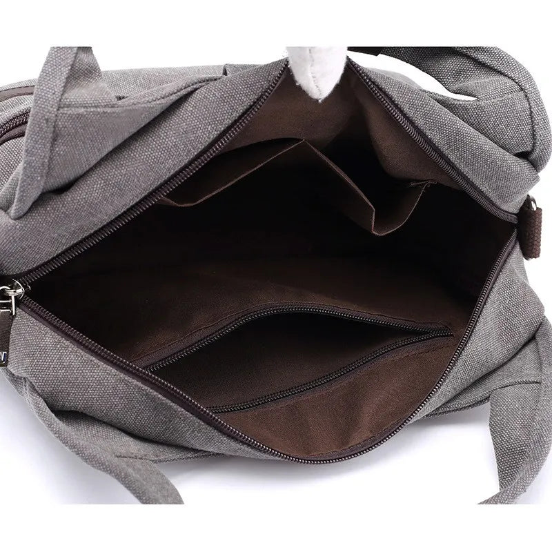 Women's Canvas Handbags Shoulder Bags Crossbody Totes Vintage Multi-pocket
