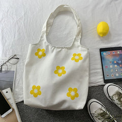 Women's Canvas Shoulder Bag Large Tote Shopper Bags Fabric Handbag