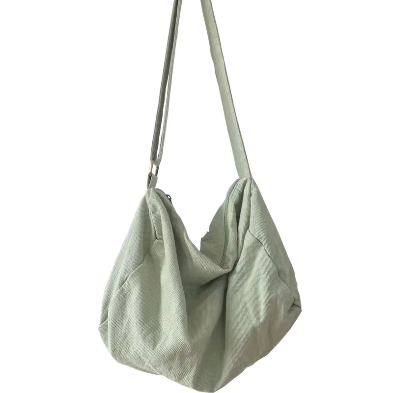 Women's Canvas Shoulder Bags Ladies School Book Messenger Tote Handbags