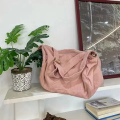 Women's Canvas Shoulder Bags Ladies School Book Messenger Tote Handbags