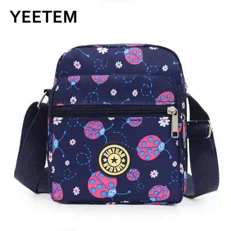 Women's Nylon Cross Small Bag Multi-layer