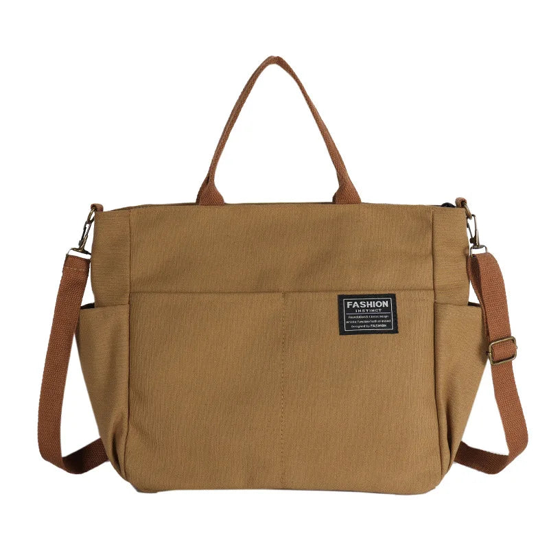 Women's Canvas Tote Bag Casual Handbags Large Capacity Crossbody Bags