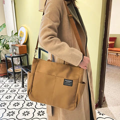 Women's Canvas Tote Bag Casual Handbags Large Capacity Crossbody Bags