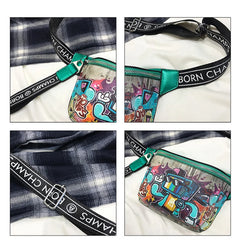 Women's Cartoon Belt Bag Fanny Pack Crossbody Chest Wallet
