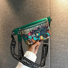 Women's Cartoon Belt Bag Fanny Pack Crossbody Chest Wallet